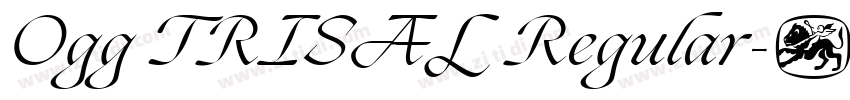 Ogg TRISAL Regular字体转换